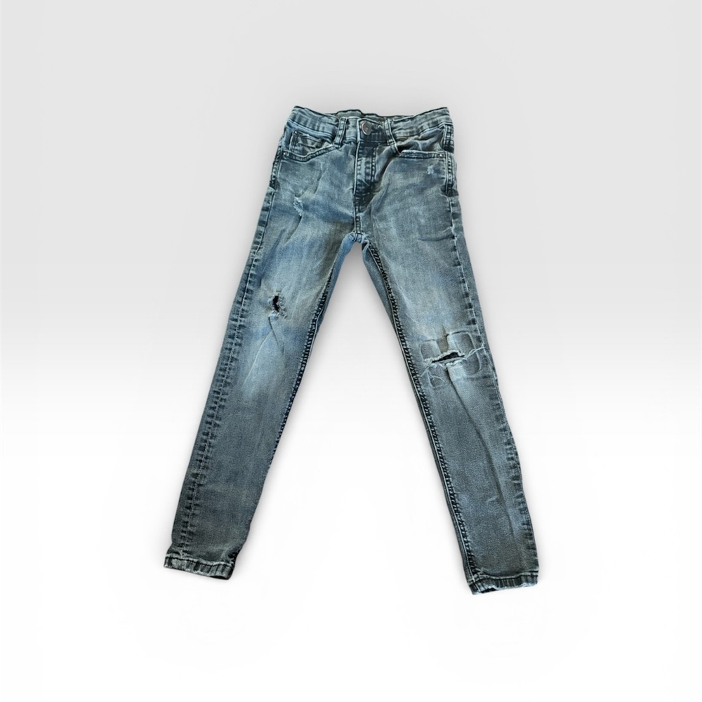 Zara 2019 Black Kids Skinny Fit Jeans size 9 adjustable waistband